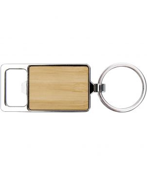 Porte-clés décapsuleur en bambou personnalisé Snapper Porte-clés publicitaire