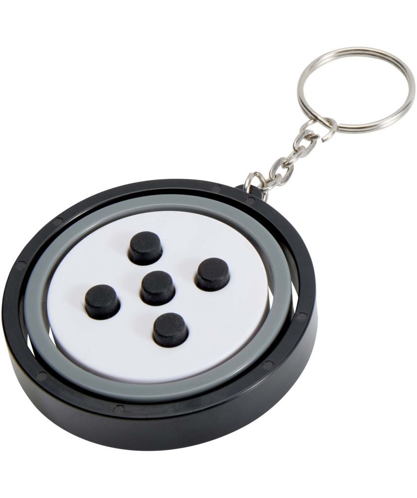 Porte-clés fidget gyroscope en plastique recyclé personnalisé Spinx Porte-clés publicitaire
