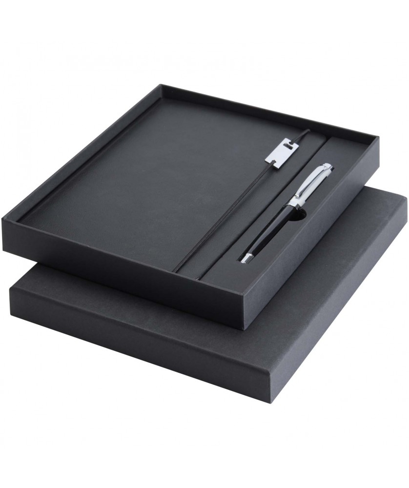 Carnets - Ensemble carnet à couverture rigide A5 et stylo roller Legato Elegance | PRINTECOM