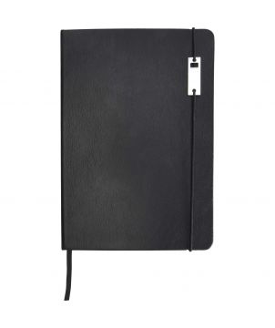 Ensemble carnet A5 et stylo roller en laiton recyclé personnalisé Legato Elegance Carnets publicitaire