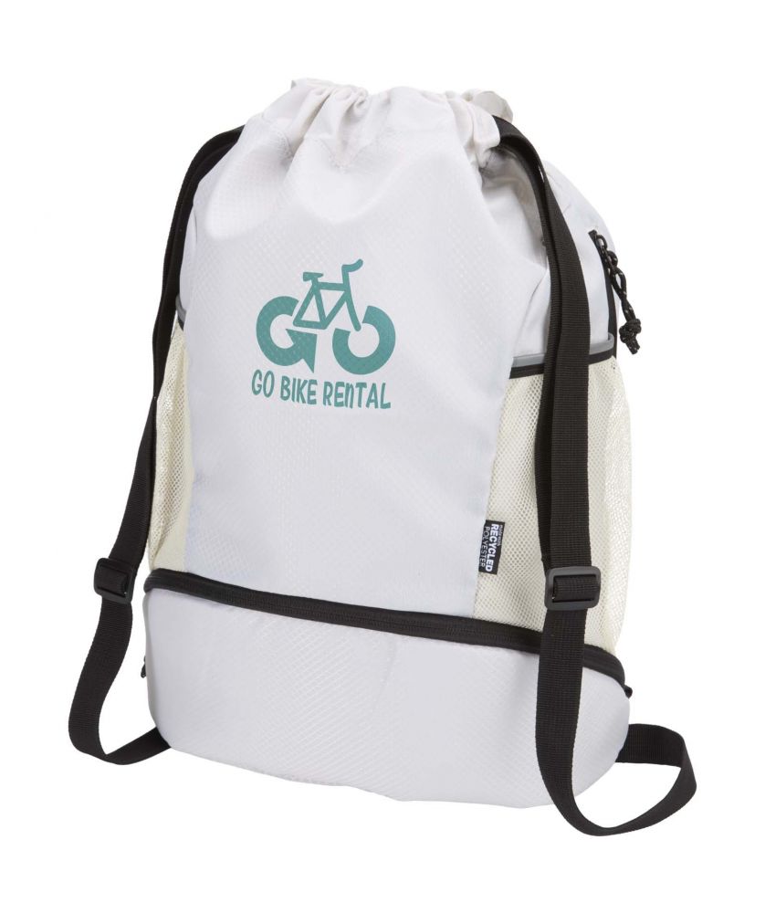 Sac de sport à cordon recyclé GRS personnalisé 18 L Nomad