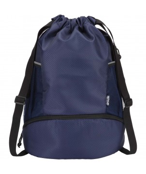 Sacs de sport - Sac de sport Nomad à cordon en matériaux recyclés certifiés GRS avec compartiment inférieur de 18 L | PRINTECOM