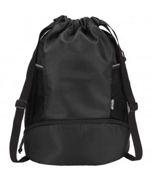 Sacs de sport - Sac de sport Nomad à cordon en matériaux recyclés certifiés GRS avec compartiment inférieur de 18 L | PRINTECOM