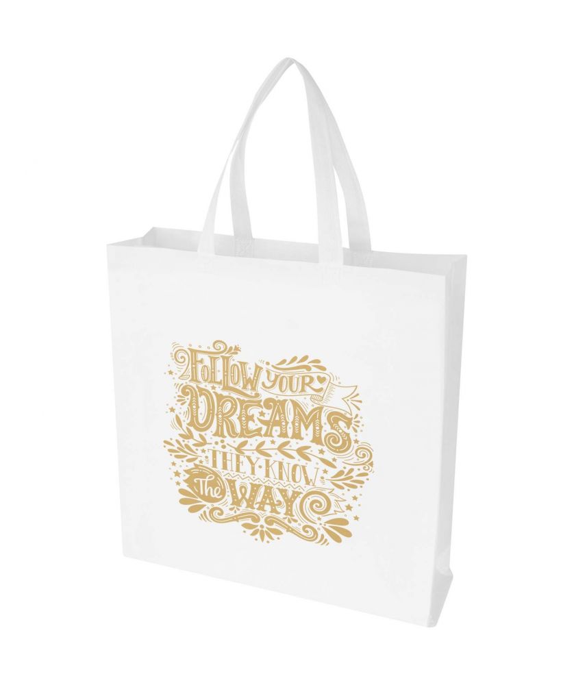 Sac shopping à soufflet recyclé GRS personnalisé 12 L EcoSeal Sacs Shopping et Tote Bags publicitaire