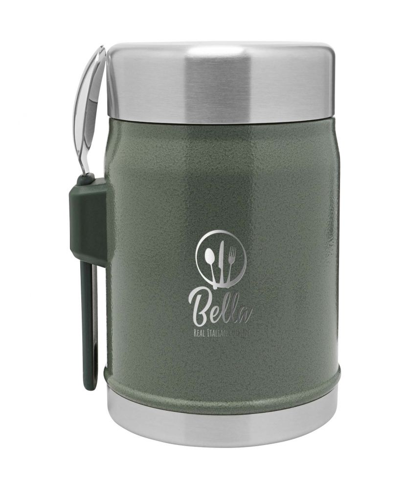 Bocal alimentaire 400 ml avec cuillère-fourchette personnalisé Stanley Legendary Vaisselle publicitaire