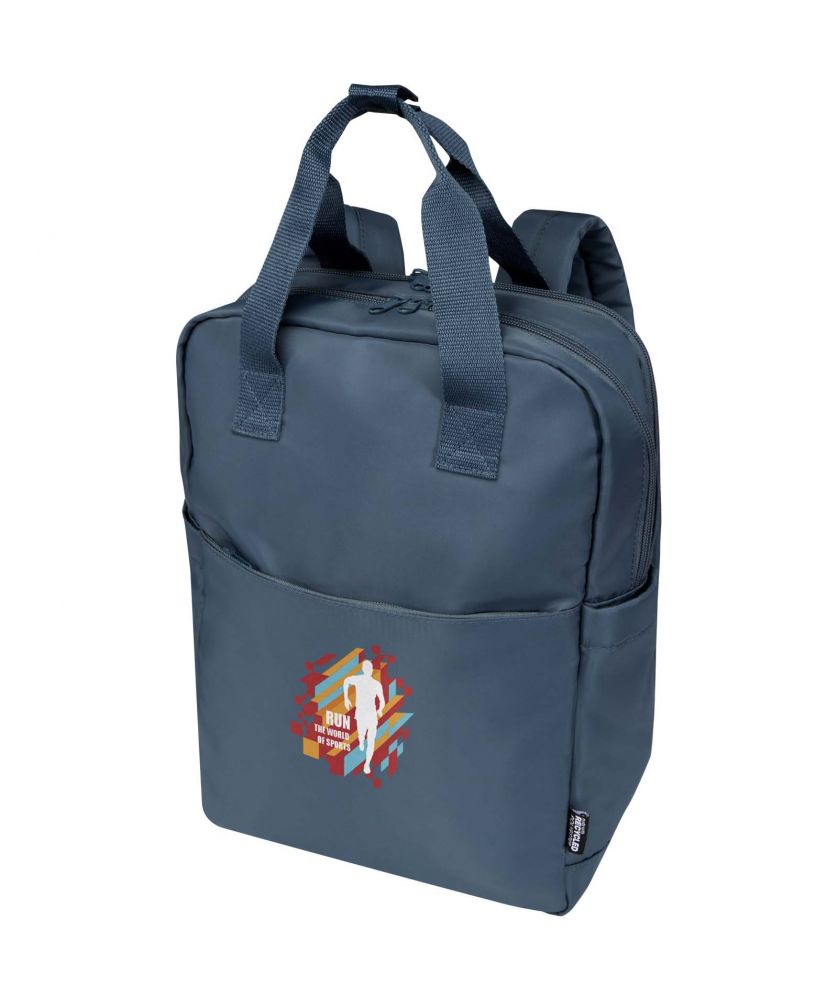 Sac à dos ordinateur recyclé personnalisé 14 pouces 9 L Trip (Aware™) Sacs de Voyage publicitaire