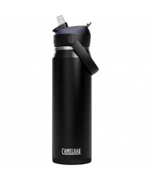 Bouteilles et gourdes - Bouteille d’eau en acier inoxydable de 740 ml avec paille à clapet Camelbak® Thrive Flip VSS | PRINTECOM
