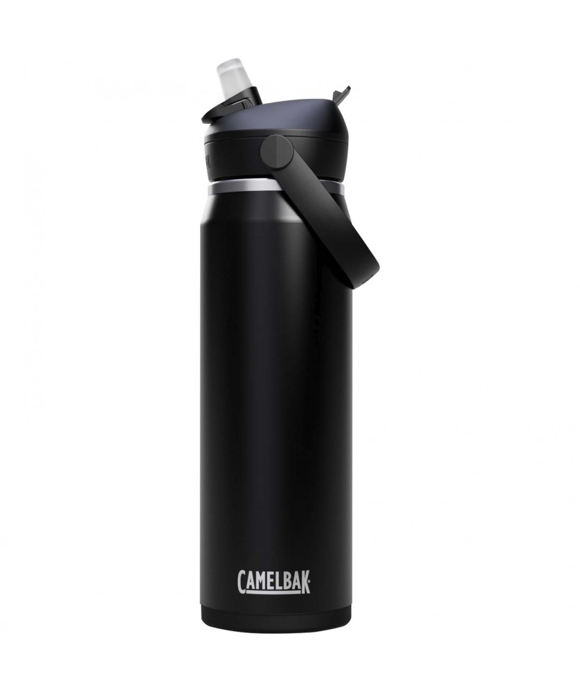 Bouteilles et gourdes - Bouteille d’eau en acier inoxydable de 740 ml avec paille à clapet Camelbak® Thrive Flip VSS | PRINTECOM
