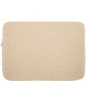 Housse pour ordinateur 13 pouces sherpa en polyester recyclé GRS personnalisée Bear Accessoires informatiques publicitaire