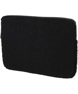 Housse pour ordinateur 13 pouces sherpa en polyester recyclé GRS personnalisée Bear Accessoires informatiques publicitaire