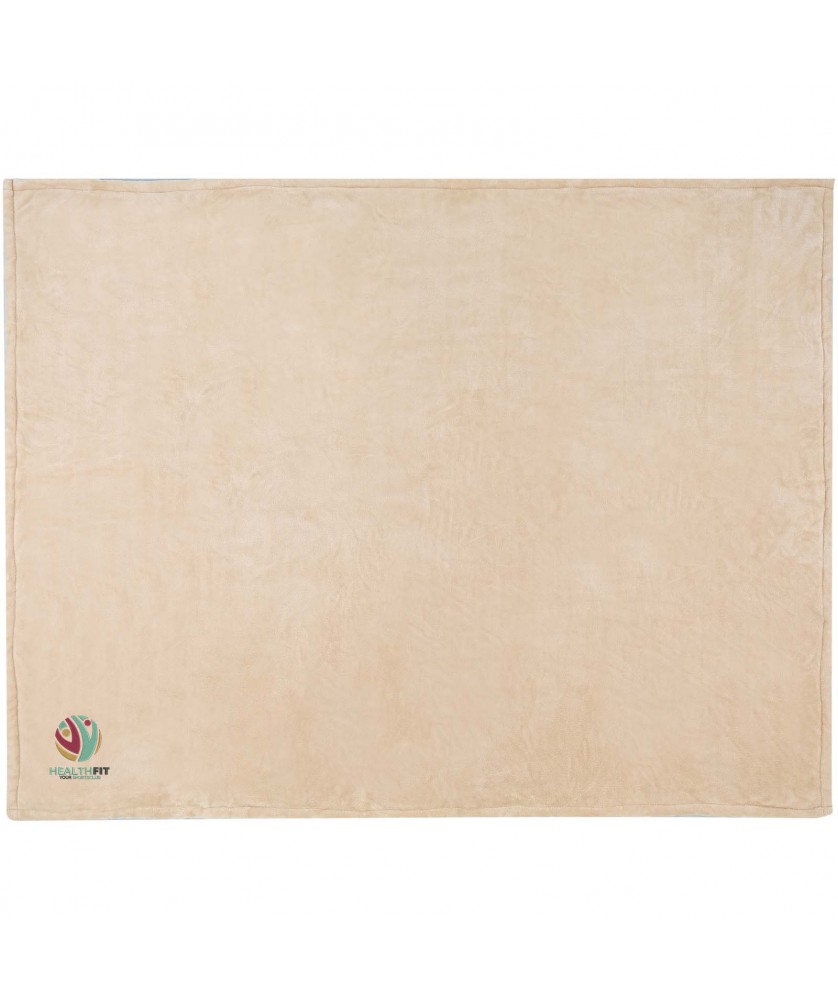 Plaids - Couverture sherpa recyclée GRS Ashen | PRINTECOM