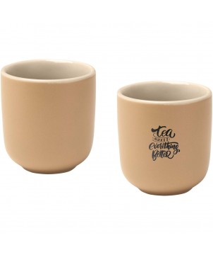 Gobelets et mugs - Tasses à expresso Male en céramique de 90 ml - set de 2 | PRINTECOM