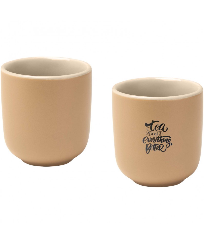 Gobelets et mugs - Tasses à expresso Male en céramique de 90 ml - set de 2 | PRINTECOM