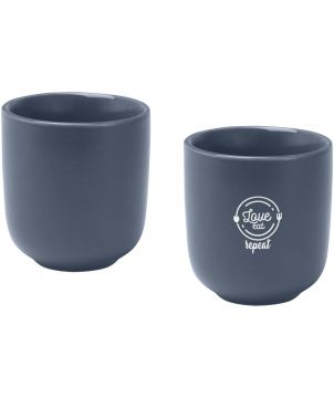 Tasses à espresso céramique personnalisées 90 ml Male (lot de 2) Gobelets et mugs publicitaire