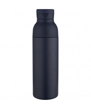 Bouteilles isothermes - Bouteille d’eau Illuminate de 650 ml en acier inoxydable recyclé à double paroi RCS avec couvercle 3 pièces | PRINTECOM