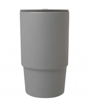 Gobelets et mugs - Mug Carter en céramique de 450 ml avec couvercle en plastique | PRINTECOM