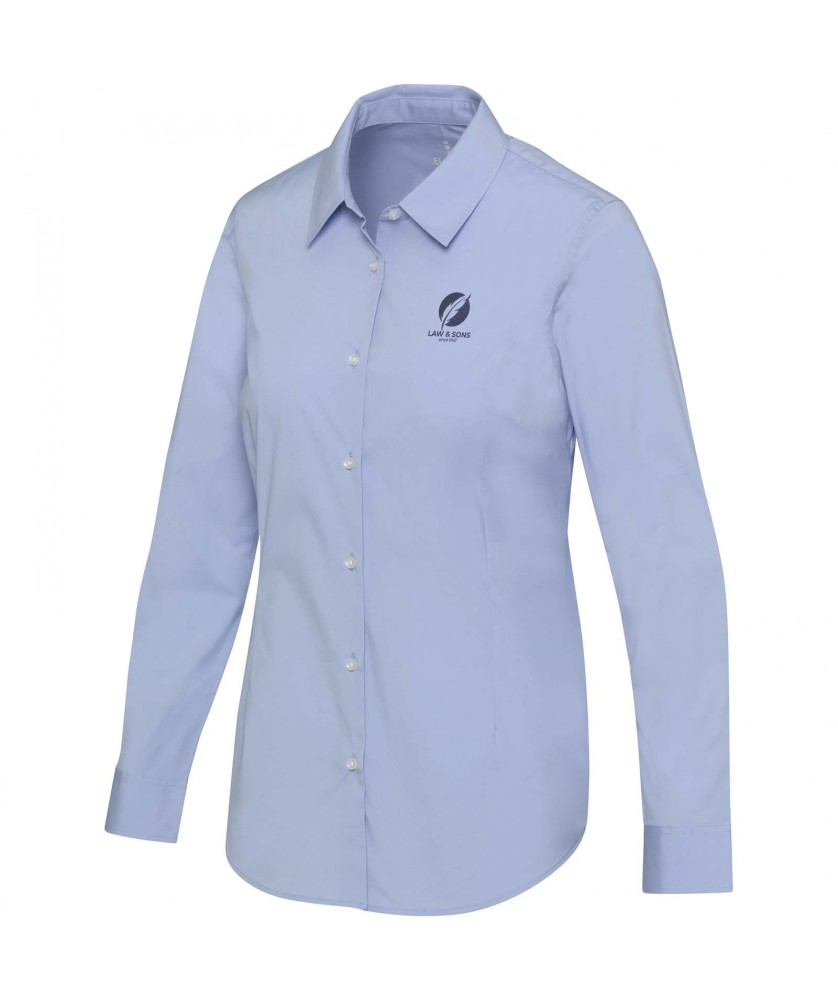 Textiles mode - Chemise en popeline femme Carnelian | PRINTECOM