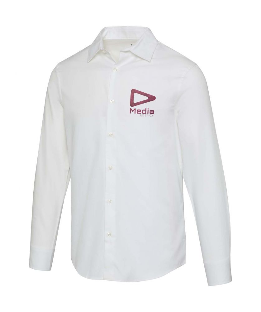 Chemise sergé homme personnalisée manches longues Citrine Textiles mode publicitaire