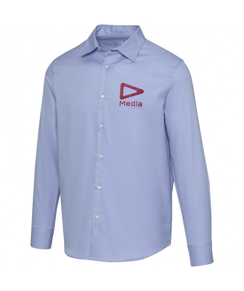 Textiles mode - Chemise en sergé homme Citrine | PRINTECOM