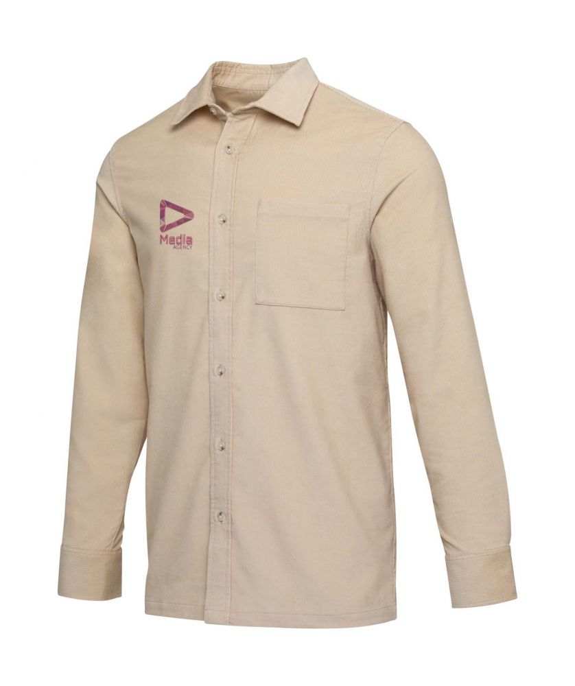 Chemise unisexe personnalisée velours côtelé Alum