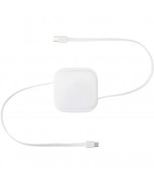 Accessoires de téléphonie - Câble rétractable 5 en 1 Gloas en matériaux recyclés pour synchronisation de données et charge rapide de 100 W avec kit d’outils | PRINTECOM