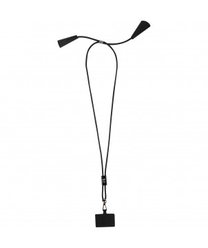 Tours de cou - Tour de cou Funi pour smartphone en plastique recyclé avec synchronisation des données intégrée et câble 5 en 1 pour charge rapi | PRINTECOM