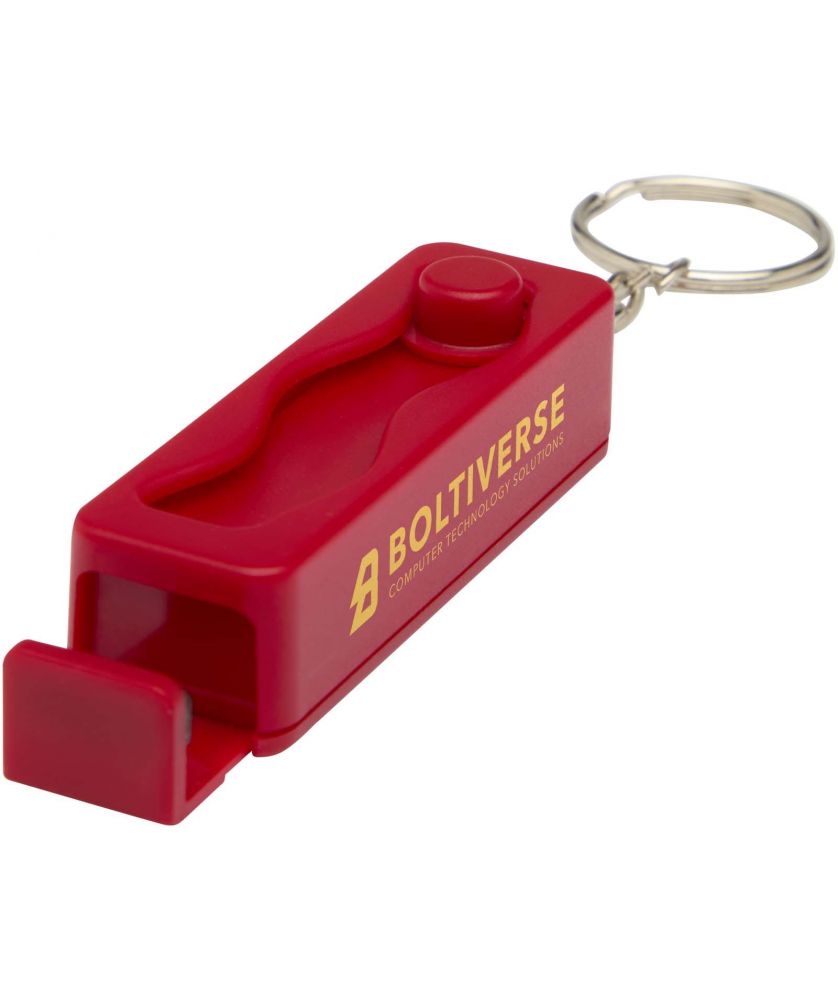 Support de téléphone avec fidget en plastique recyclé personnalisé Aggia Accessoires de téléphonie publicitaire