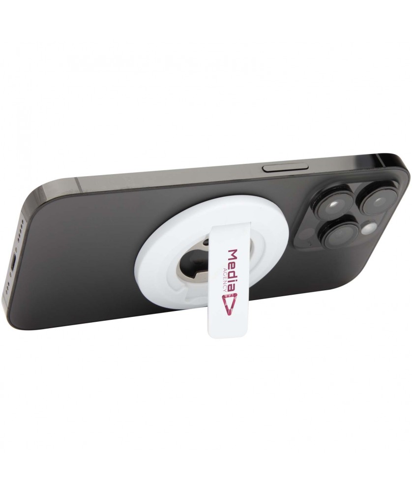 Accessoires de téléphonie - Support de téléphone magnétique Ain en plastique recyclé avec décapsuleur | PRINTECOM