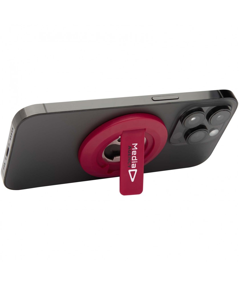 Accessoires de téléphonie - Support de téléphone magnétique Ain en plastique recyclé avec décapsuleur | PRINTECOM