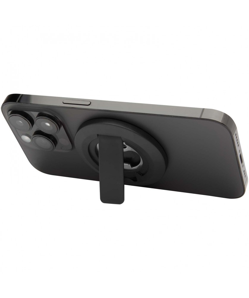 Accessoires de téléphonie - Support de téléphone magnétique Ain en plastique recyclé avec décapsuleur | PRINTECOM