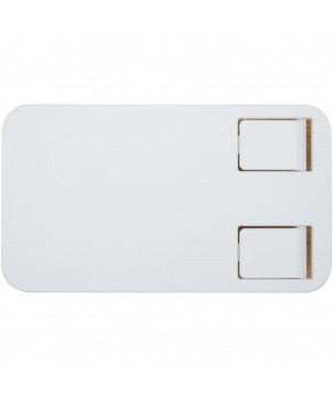 Accessoires de téléphonie - Support de téléphone de bureau Alfirk pliable en plastique recyclé avec détails en bambou | PRINTECOM