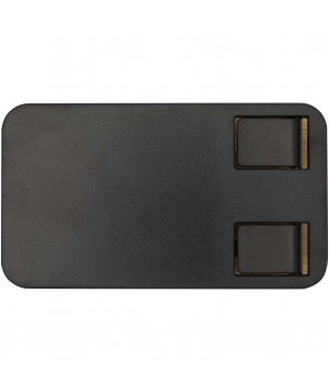 Accessoires de téléphonie - Support de téléphone de bureau Alfirk pliable en plastique recyclé avec détails en bambou | PRINTECOM