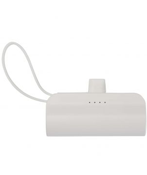 Batterie externe 5 000 mAh avec support et câble en plastique recyclé personnalisée Alnair Chargeurs et Batteries publicitaire