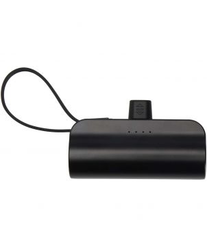 Batterie externe 5 000 mAh avec support et câble en plastique recyclé personnalisée Alnair Chargeurs et Batteries publicitaire