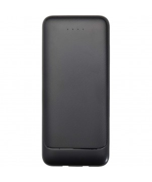 Chargeurs et Batteries - Batterie de secours Adhil de 10 000 mAh et 10 W en plastique recyclé avec 2 câbles intégrés | PRINTECOM