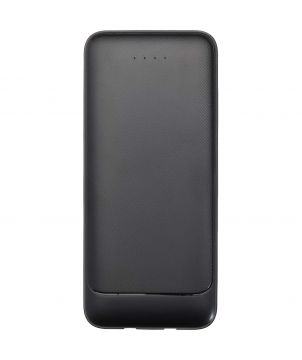 Batterie externe 10 000 mAh avec 2 câbles en plastique recyclé personnalisée Adhil Chargeurs et Batteries publicitaire