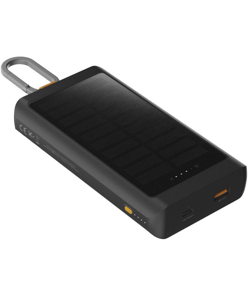 Batterie externe solaire 10 000 mAh avec éclairage personnalisée Xtorm Go2 Chargeurs et Batteries publicitaire
