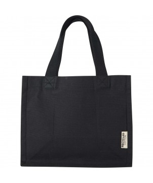 Sacs Shopping et Tote Bags - Mini sac shopping Odessa à soufflet en coton recyclé de 9 L et 220 g/m² certifié GRS | PRINTECOM
