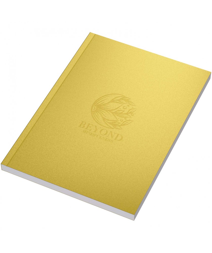 Carnets - Cahier A5 Novella Austen à couverture souple métallisée de 100 feuilles | PRINTECOM