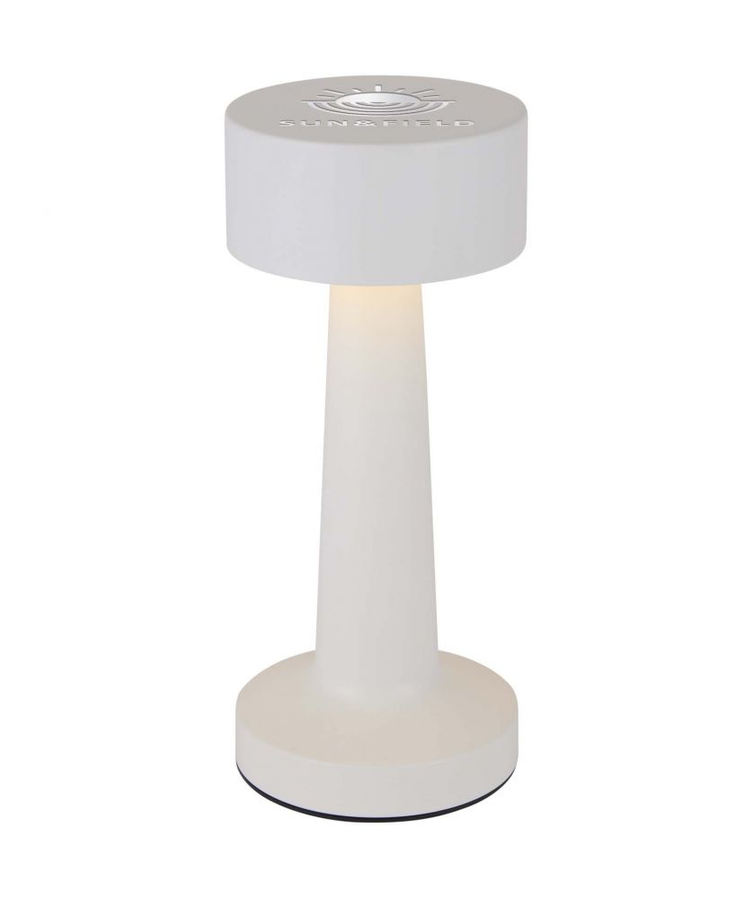Lampe de table rechargeable à intensité réglable personnalisée Aludra Lampes publicitaire