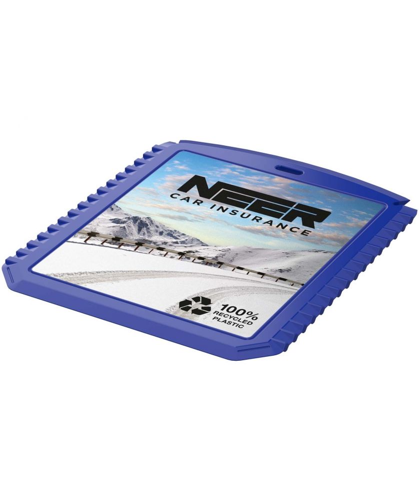 Grattoir à glace rectangulaire en plastique recyclé personnalisé Thrym Auto Moto publicitaire