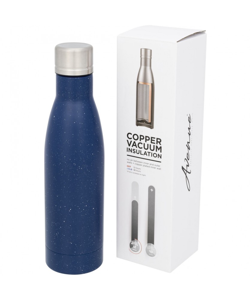 Bouteilles isothermes - Bouteille isotherme Vasa tachetée sous vide avec couche de cuivre de 500 ml | PRINTECOM