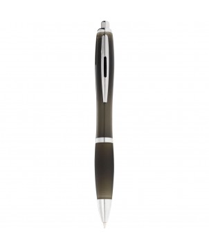Stylos - Stylo à bille Nash avec grip noir (encre noire) | PRINTECOM