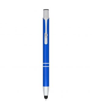 Stylo bille stylet en aluminium personnalisé Moneta (encre bleue) Stylos publicitaire