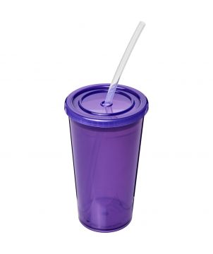 Gobelet isotherme personnalisé avec paille 350 ml Stadium Gobelets et mugs publicitaire
