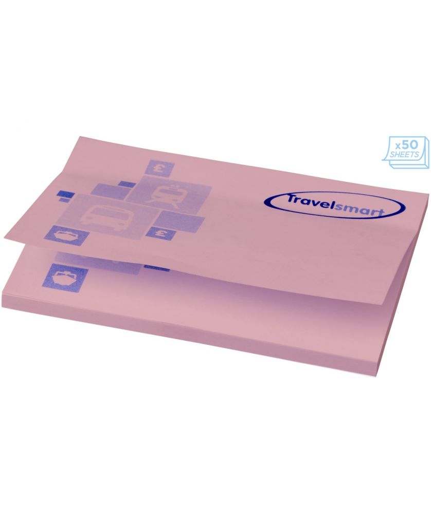 Mémos autocollants Sticky-Mate® 100 x 75 mm personnalisés Blocs-Notes repositionnables publicitaire