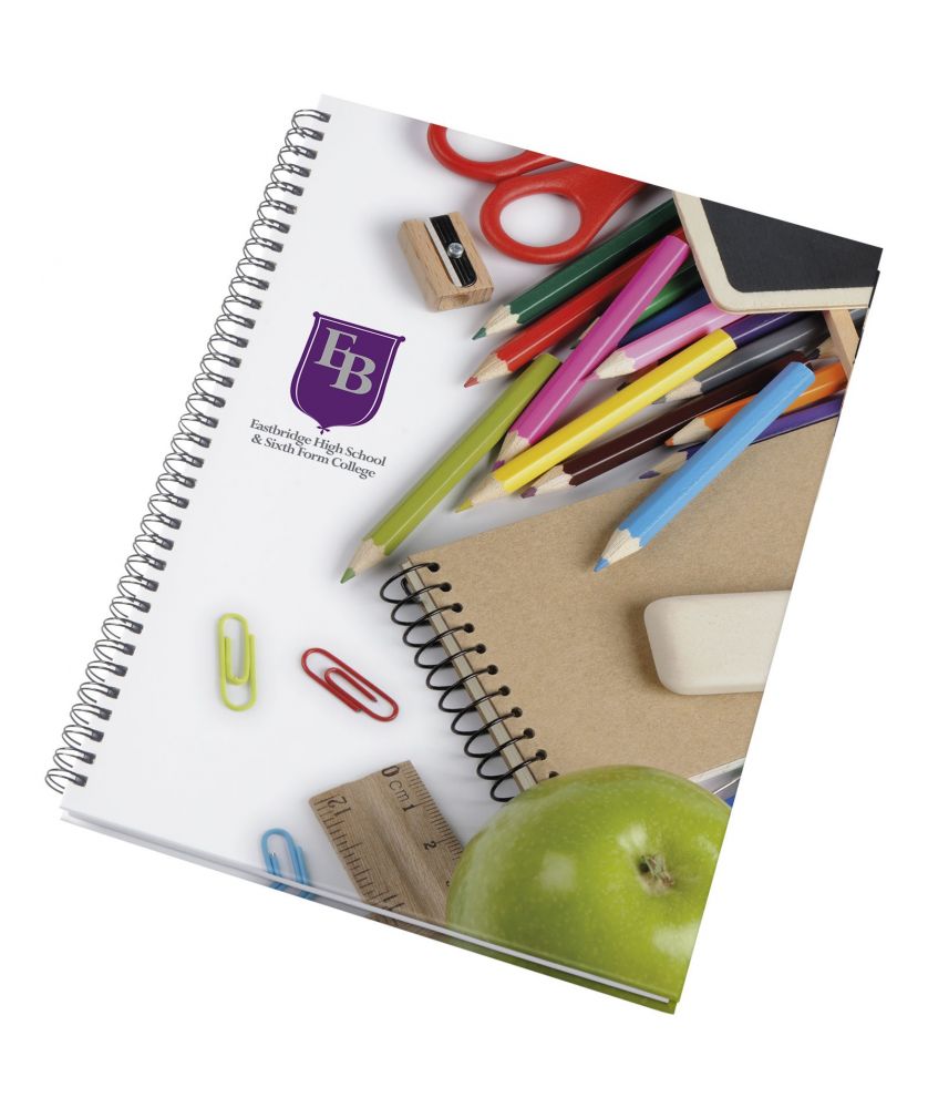 Carnet Wire-o A4 à couverture rigide personnalisé Carnets publicitaire