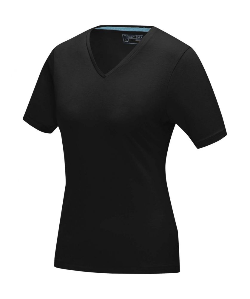 T-shirt femme personnalisé col V coton bio 200 g Kawartha T-Shirts publicitaire