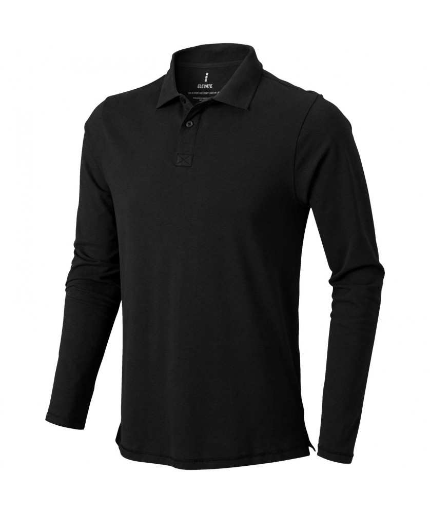 Textiles mode - Polo manches longues homme Oakville | PRINTECOM