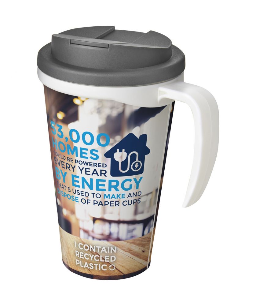 Mug isotherme anti-fuite personnalisé recyclé 350 ml Brite-Americano® Grande Mugs isothermes publicitaire